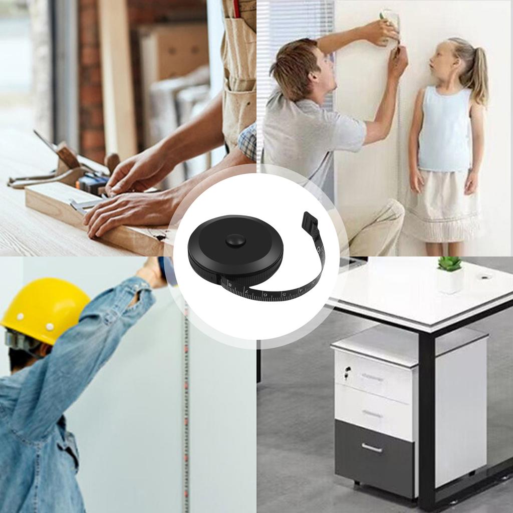 Tape Measure 150cm/60in Double Scale Measuring Tape Portable Clothing Sewing Tools Retractable Soft Boby Measuring Tape