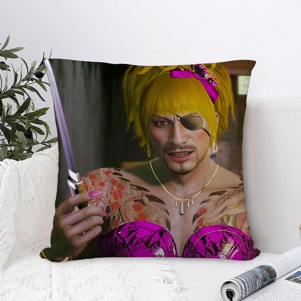 Love G-Goro Majima Y-Yakuza Pillow Case Sofa Decorative Home Double-sided Print Plush Square Throw Pillow Covers Cushion Decor
