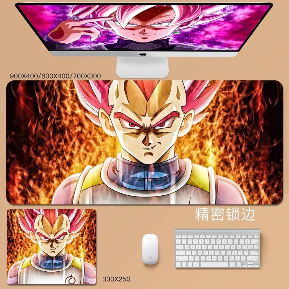 Man Cool Mouse Pad Convenience Dragon Ball Animation Son Goku Leather Mouse Pad Cartoon Vegeta Bulma Broly Large Keyboard Pad Student Desk Pad