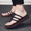 2025 Summer New Flip-flops Men's Live Broadcast 2025 Outdoor Wear Beach Sandals Soft-soled Non-slip Pinch Sandals