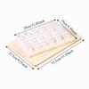 Premium Jewelry Display Stand Solid Wood Card Slot Ring Display Plate  Card Storage