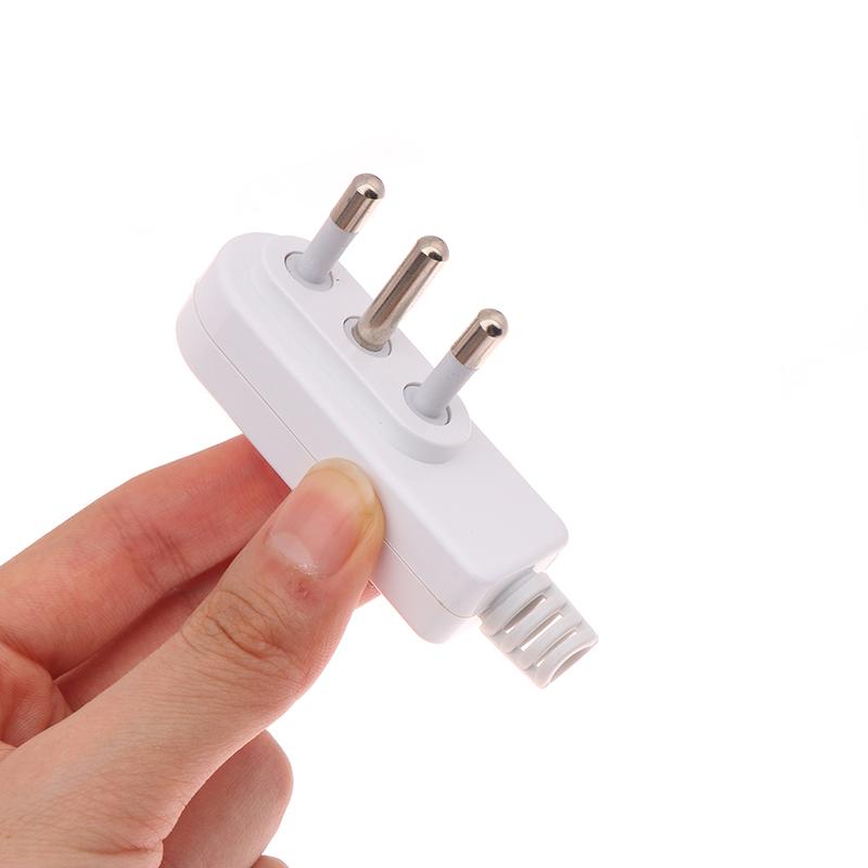 1 Piece Power Cable Connector Type L 10A/16A 250V European Italy Wiring Power Plug Removable 90 Angle Eu Convert Plug