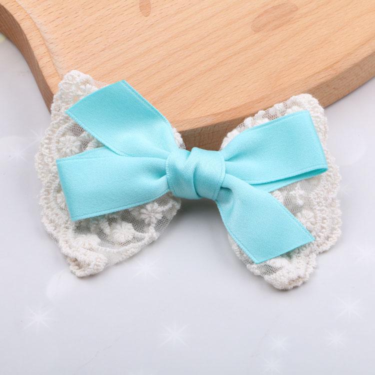 Children's Korean Hair Clips: Bows, Lace, Fashionable Princess Headwear for Little Girls