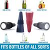 Silicone Wine Bottle Stopper Set Whisky Accessories Leak Proof Beer Champagne Cap Closer Wine Cork Plugs Lids Kitchen Bars Tools