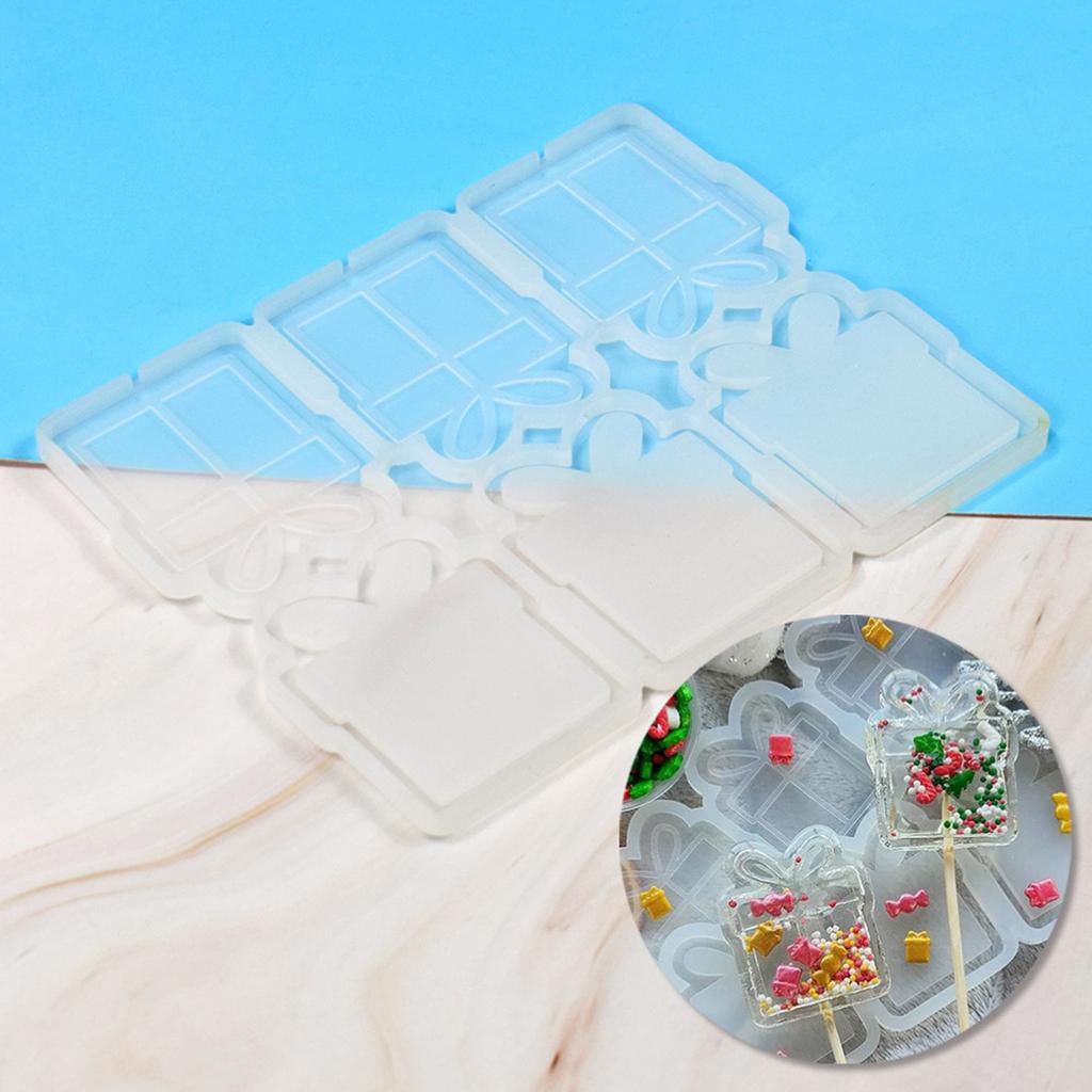 Sugarcraft Mould Cookie Mould Gift Box Gift Food-grade Silicone Candy Cutter Lollipop Mold Easy To Clean Baking Utensils