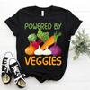 Powered By Veggies Shirt Plant Based Diet Vegan Vegetarian Food T Shirt