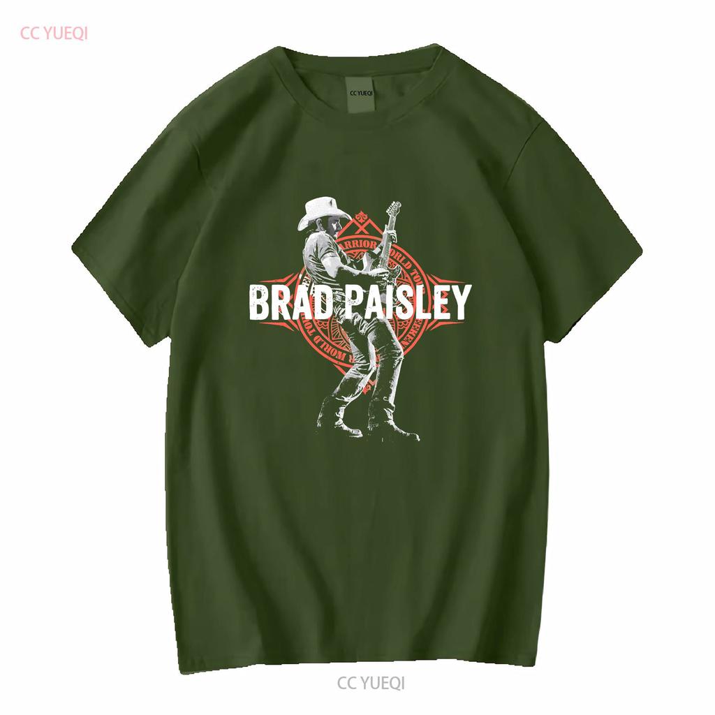 Brad Paisley T Shirt Country Music Unisexs Xl Concert Long Or Short Sleeves Vintage Washed Breathable Unisex Casual