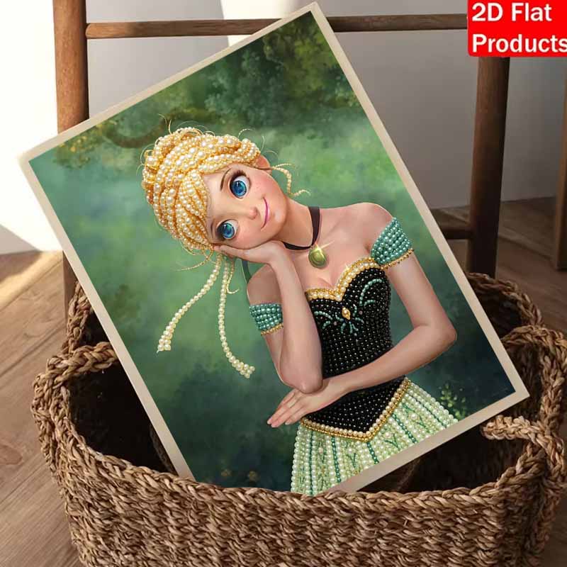 Disney Princess Pearl Painting Handmade Pearl Kit Home Decoration Painting