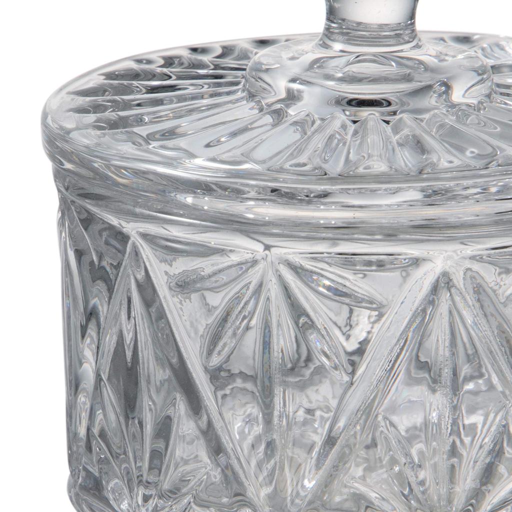 Aoyama Glassware Small Bowl with Lid, Storage Container, Canister (with Lid), Approx. 9cm, Vulcan AMG-CA-P702