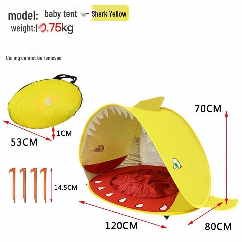 KarLot Kids  Shark Beach Sunshade Play Tent