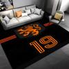 1pc Football club logo Entrance Mat, Non-Slip Mat Area Rug,Room Decor, Outdoor Decor, Kitchen Rug,Doormat - Machine Washable, Easy to Clean