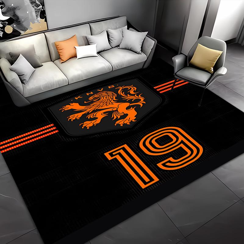 1pc Football club logo Entrance Mat, Non-Slip Mat Area Rug,Room Decor, Outdoor Decor, Kitchen Rug,Doormat - Machine Washable, Easy to Clean