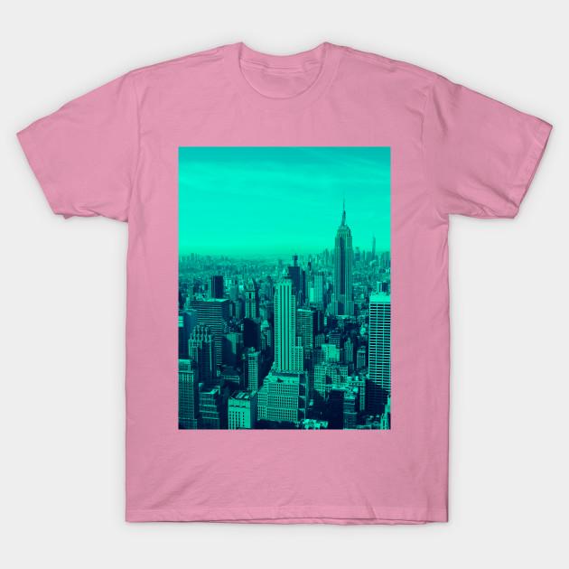 T-Shirt Damen York Blue Shades Harajuku Print Kawaii T-Shirt Sommer Kurzarm Damen T-Shirt Top Tee