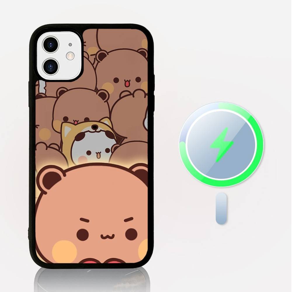 Cute BUBU DUDU Phone Case Magnetic Case For iPhone 17 16 15 14 13 12 11 For Magsafe Wireless Charge Cover