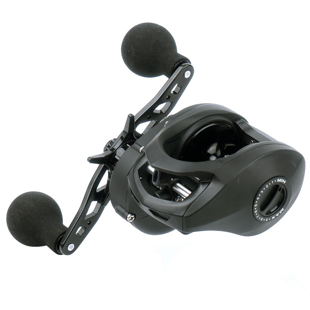 Baitcaster Fishing Reel, 300 Size Baitcasting Reel, 17kg Max Drag, Freshwater & Saltwater Low Profile Casting Reel for Musky,