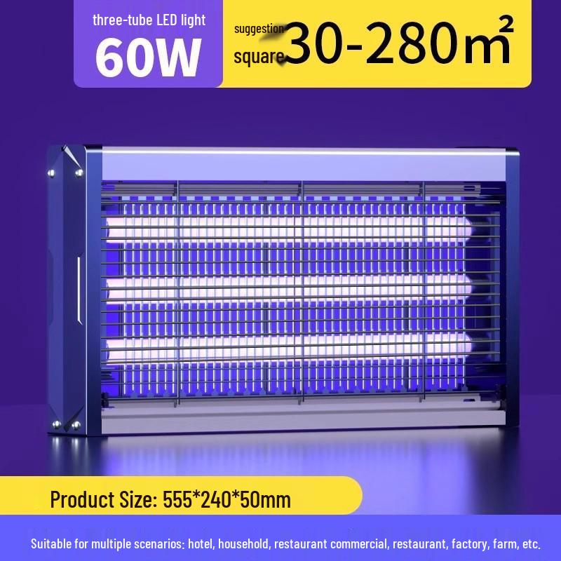 Wall-Mounted Electric Mosquito and Fly Killer for Hotels, Restaurants, and Outdoor Use