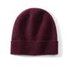 Women's 100% Pure Cashmere Twill Knit Hat - Warm, Stylish Cold Protection for Autumn/Winter