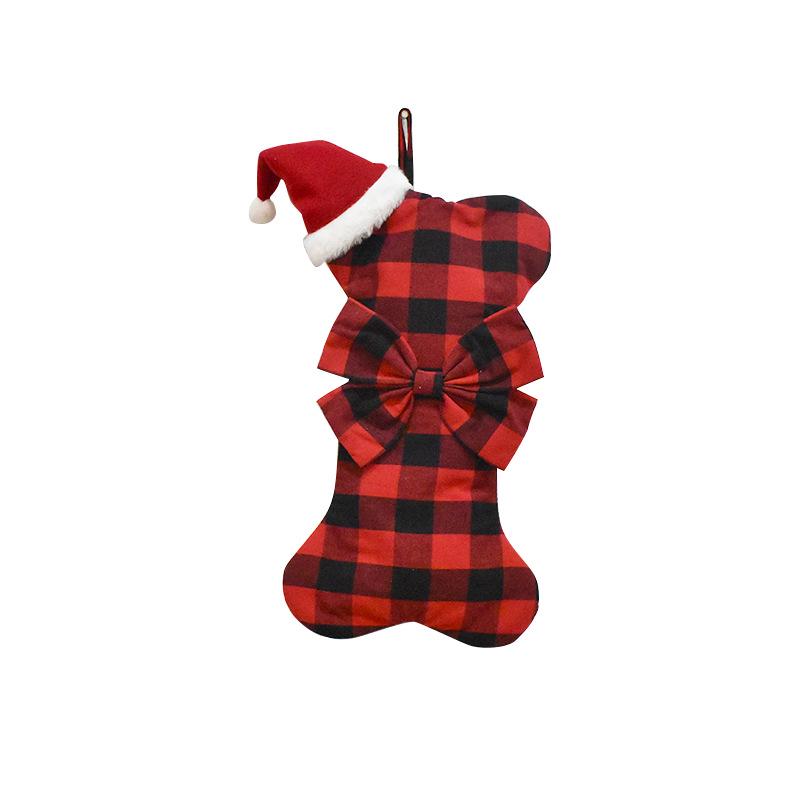 2023 Christmas Stocking Tree Pendant - Cartoon Christmas Gift Bag for Kids