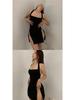 European/American Style 2026 Summer Halterneck Backless Bodycon Dress