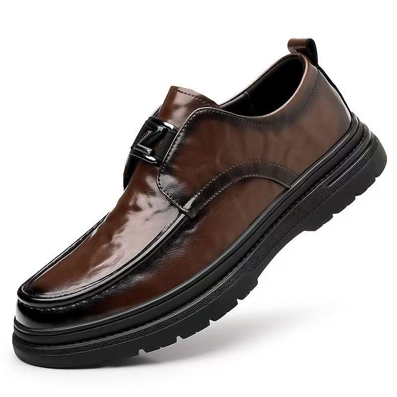 New Arrival Men's Oxford Shoes Office Business Male Leather Shoes Comfortable Platform Dress Shoes Man Casual Footwear Sneakers