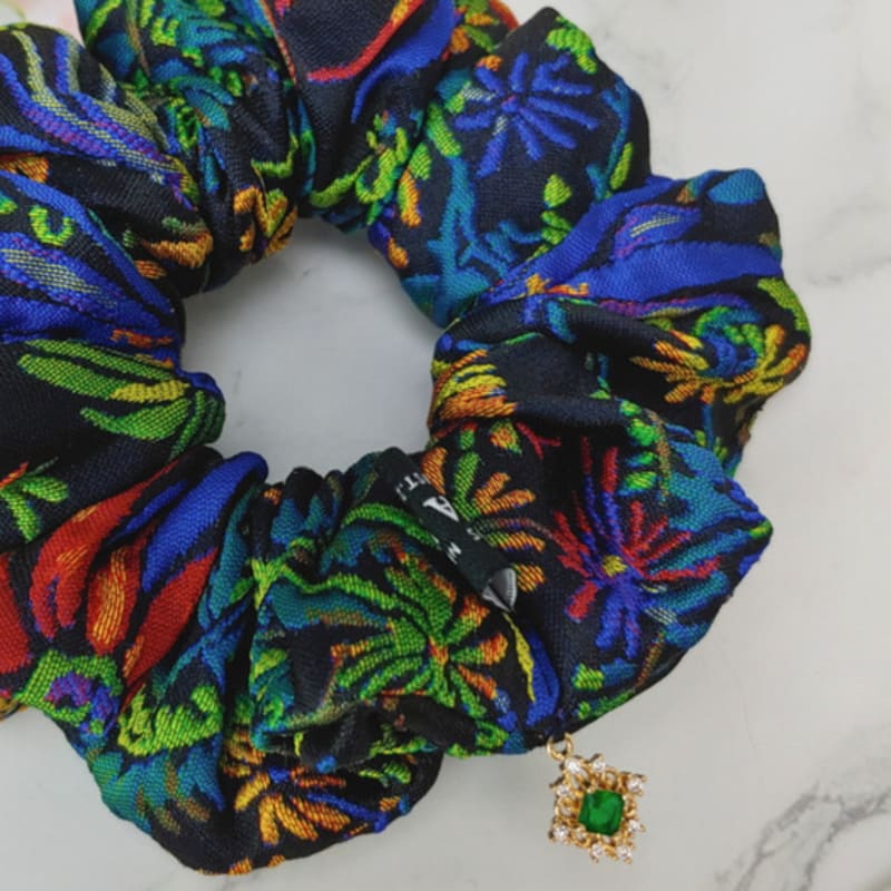 MAIA Two-Tone Jacquard Gopchang Shushu Hair Band - Green