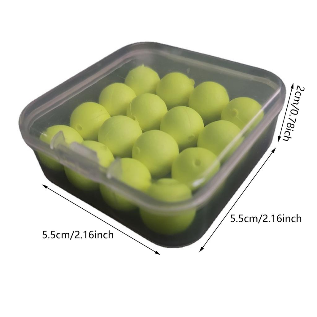 16Pcs Fishing Float Round Fly Fishing Bobber Float Beads Fishing Bobber Fishing Float Bobbers Strikes Indicators Set