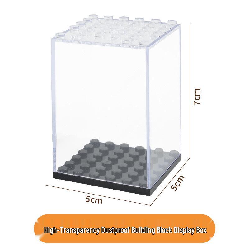 Lego-Compatible Stepped Acrylic Display Box – Dustproof, Detachable, Perfect for Figurines and Kids' Assembly Gift