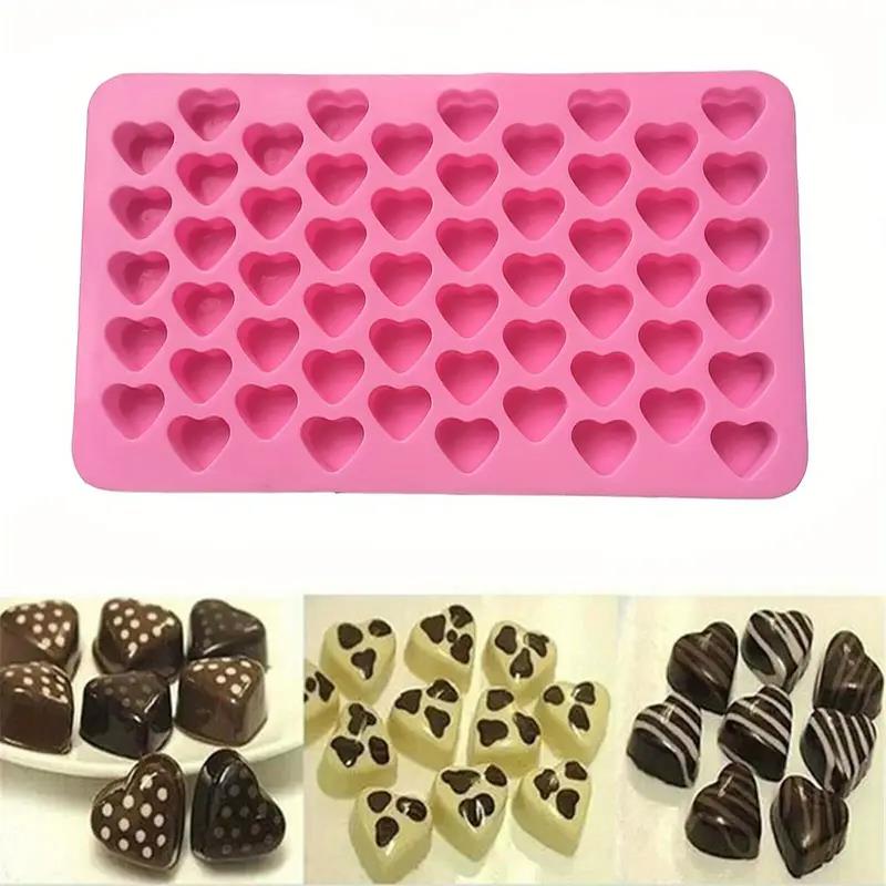 Heart Silicone Molds DIY Chocolate Cookie Baking Mold Ice Cube Making Tools Wedding Birthday Party Cake DIY Decoration Supplies