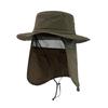 Fishing Sun Protection Hat Men's Summer UV Protection Neck Protection Outdoor Mountaineering Big Brim Sun Hat Big Head Fisherman Sun Hat