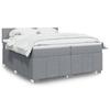 VidaXL Slatted Bed Base with Mattress Light Grey 200x200cm Fabric 3287168