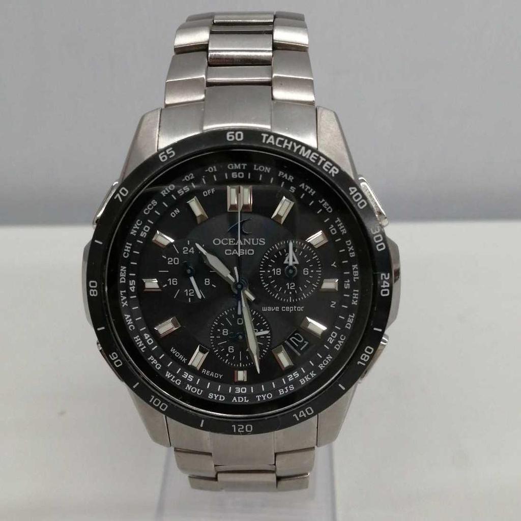 Used CASIO OCW-611 Radio Reception Not Confirmed OCEANUS Wristwatch