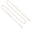 Eyeglasses Chain Stylish Metal Silicone Ring Non-slip Fashion Glasses Chain
