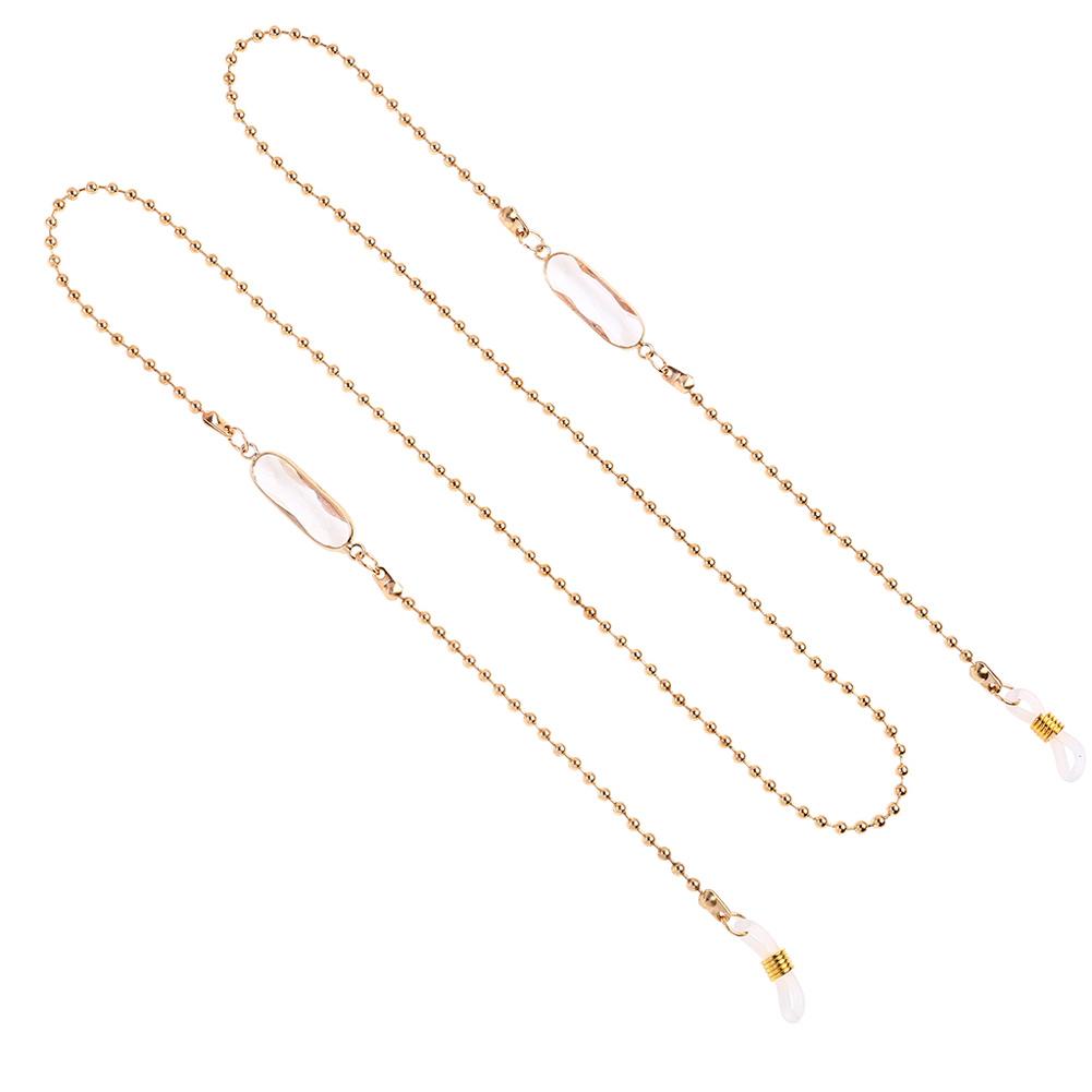 Eyeglasses Chain Stylish Metal Silicone Ring Non-slip Fashion Glasses Chain