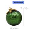 Portable Glass Christmas Ball Decoration with User Friendly Battery Power Indoor Holiday Ornament PEG Texture for Home