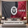 Custom Name Text Tapestry Brentford Football Personalized Polyester Wall Tapestry For Bedroom And Room