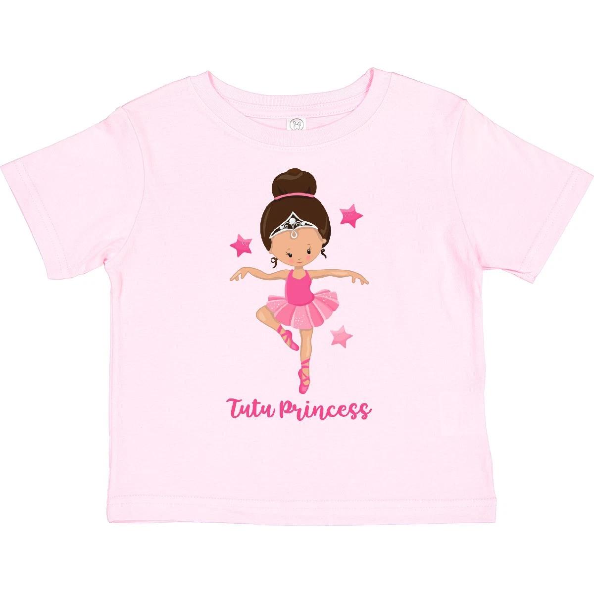 Inktastic Ballerina Tutu Princess Toddler kids boys T-Shirt Little Future Ballet Shoes Kid 100