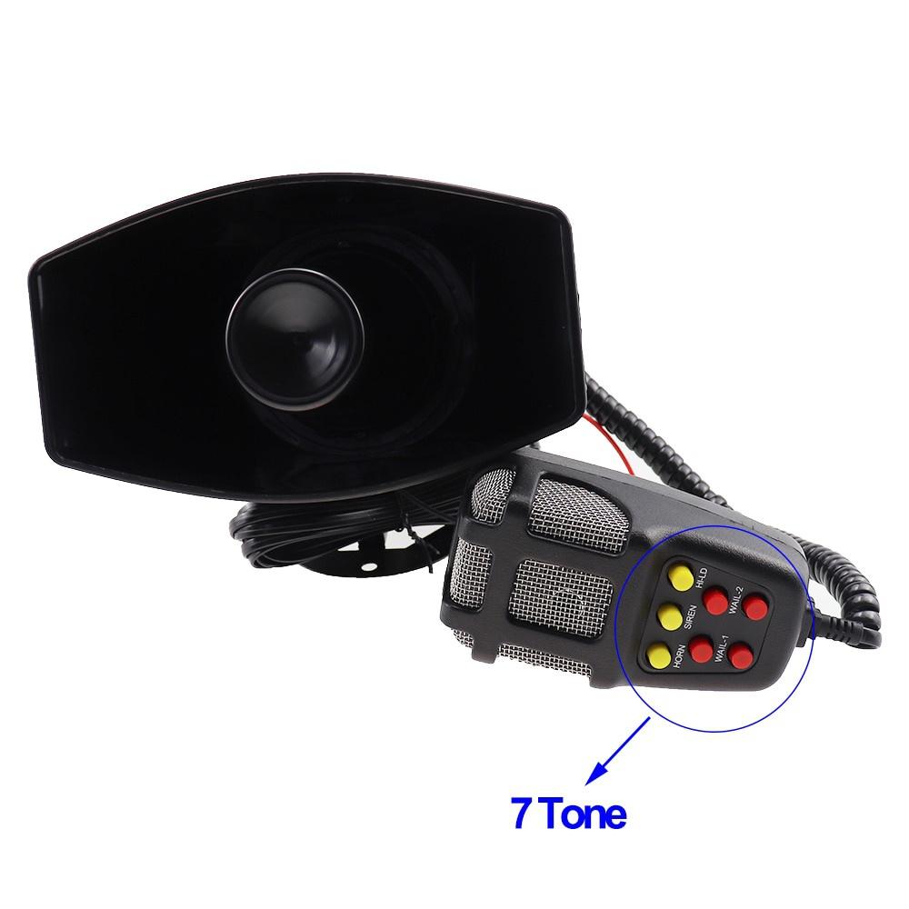 Car Electronic Warning Siren Motorcycle Alarm Firemen Ambulance Loudspeaker with MIC for Car