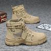 Modische vielseitige Herren Herbst High-Top-Schuhe Freizeit bequem Arbeitskleidung Wandern Mid-Top Herrenstiefel