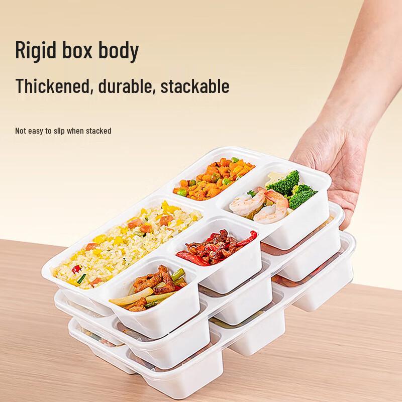 Temeiju Food Grade 5-Compartment Disposable Lunch Boxes
