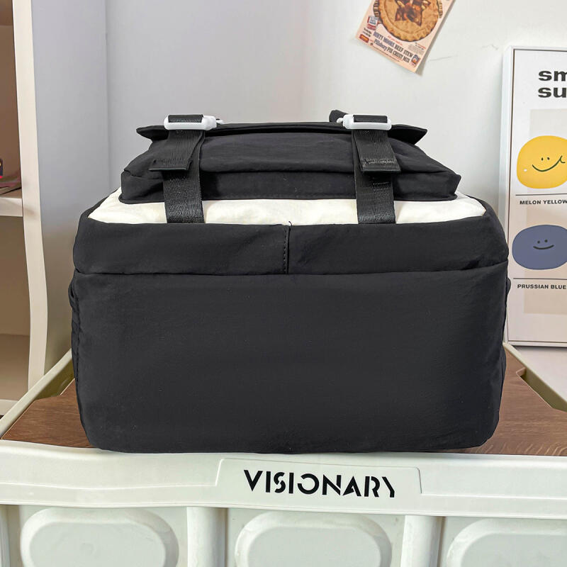 College Rucksack Damen Schultasche Große Kapazität Farbkontrast Rucksack