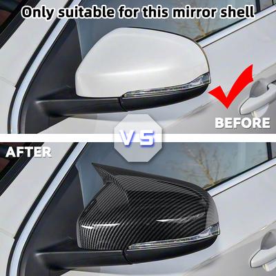 1 Pair For Volvo V40 V60 S60 T5 T6 2011-2019 Car Rearview Mirror Side Mirror Cap Cover
