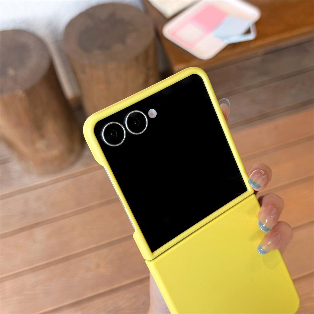 Custodia Originale in Silicone Liquido Morbido Per Samsung Galaxy Z Flip 7 6 5 Colori Caramella Opaca Antiurto Copertura Ultra Sottile Flip7