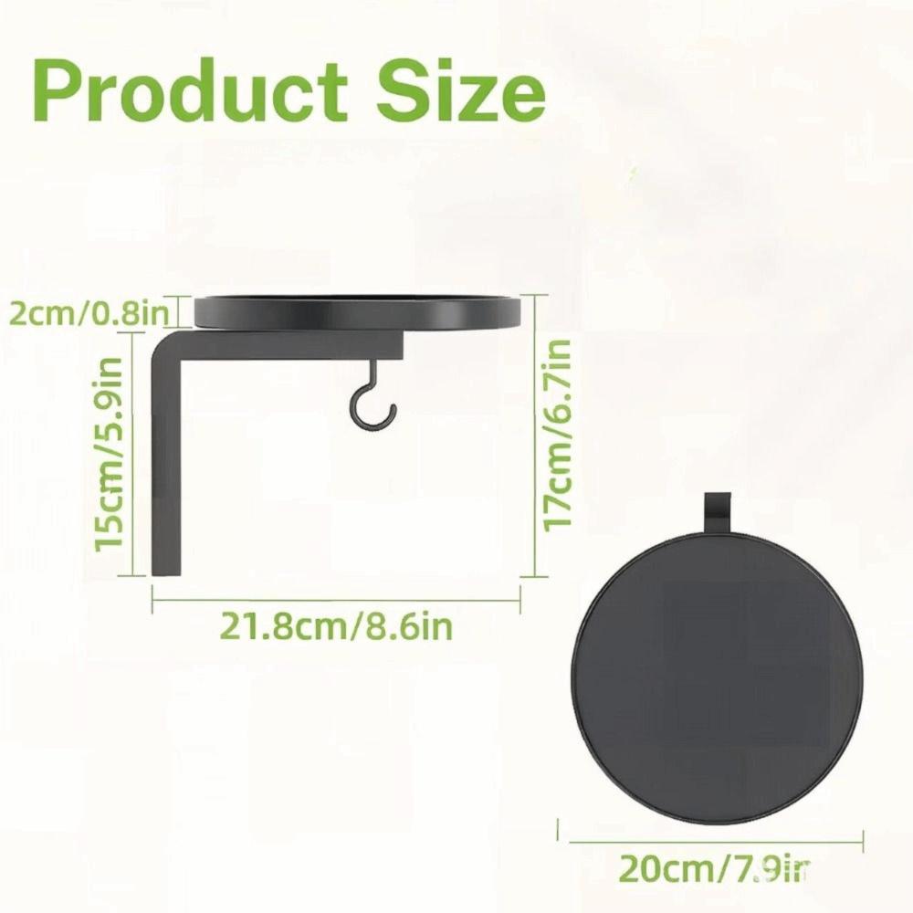 Raised Tray Edge Plant Display Stand Carbon Steel Flower Pot Rack  Window Display