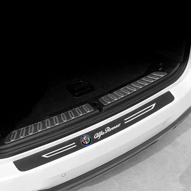 Auto Kofferbak Bumperstickers Beschermende Deurlijst Stickers voor Alfa Romeo Giulia Stelvio Giulietta 159 147 166 Mito Accessoires