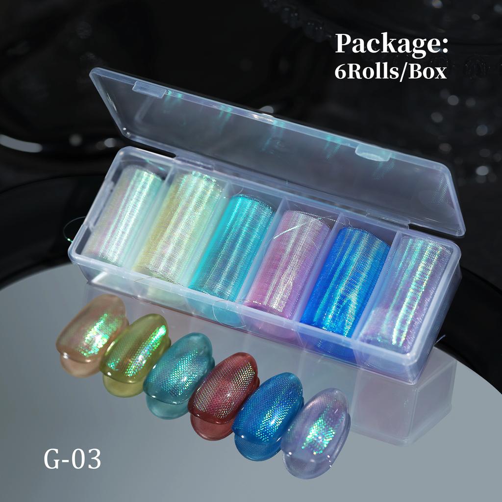 Spring And Summer Symphony Silk Mesh Manicure, Exquisite Three-Dimensional Multi-Color Mesh Yarn, Fish Scale Pattern Manicure, Manicure Material