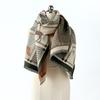 Fashion style big shawl autumn and winter women wool scarf warm shawl simple versatile thickened scarf