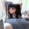 1 Stück A-AOKIZY Animationskunst Kissenbezug Quadratisches Kissen Schlafzimmer Sofa Freizeit Komfortkissen Auto Wohnzimmer Heimdekoration 40X40