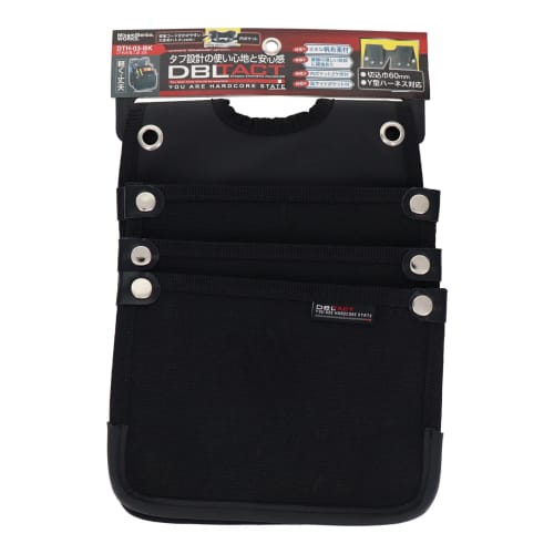 Sankyo Corporation DBLTACT Canvas Electrician's Bag, 3 Tiers, DTH-03-BK