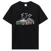Summer Men's Glstkrrn E34 Racing Harajuku Pattern Printed 100% Pure Cotton T-shirt Retro Fashion Clothing