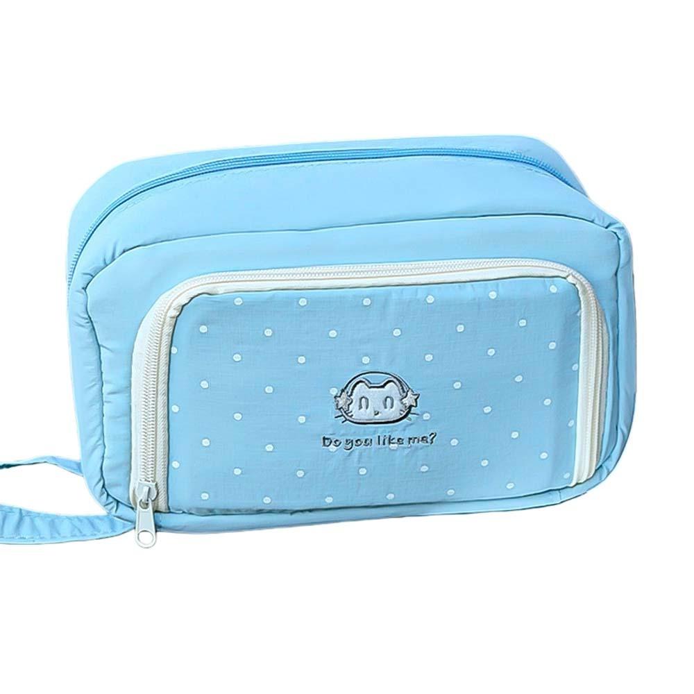 

Cloth Cosmetic Storage Bag with Lanyard Polka Dot Cat Print Korean Pencil Case Large Capacity Aesthetic Stationery Bag